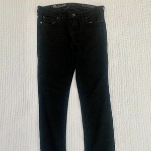 Madewell Rail Straight Black Jeans size 27 inseam 34